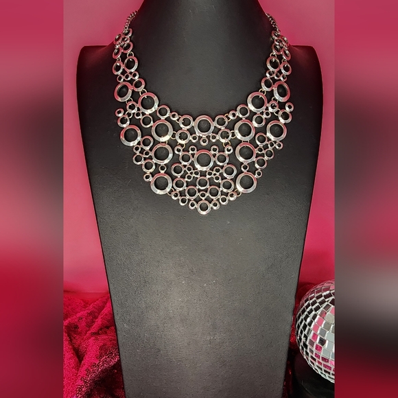 Silver Statement Necklace - Picture 1 of 2